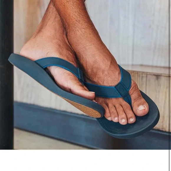 OluKai Men's Deep Blue Sandals - Picture 5 of 10